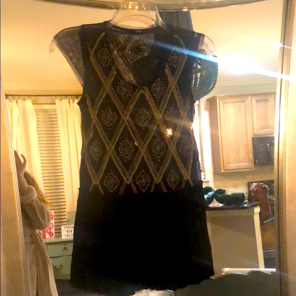 Black tunic size small free people